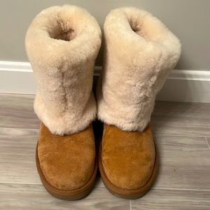 Chestnut Fur Top UGG Boots